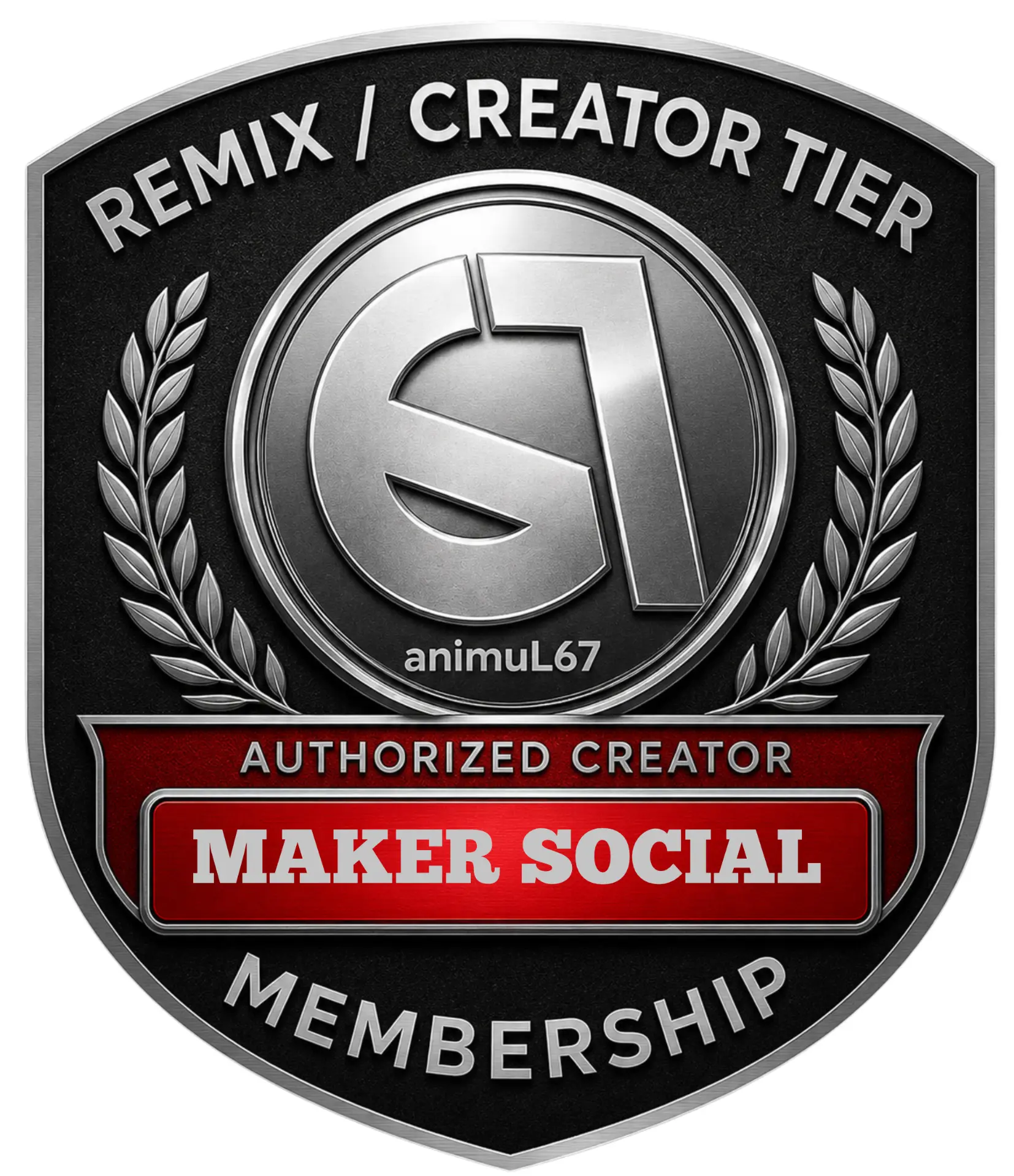 Maker Social authorized creator membership badge